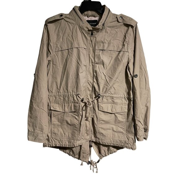 Velvet Heart Beige Lightweight Jacket Womens M Utility Style Zip-Up - Picture 1 of 8